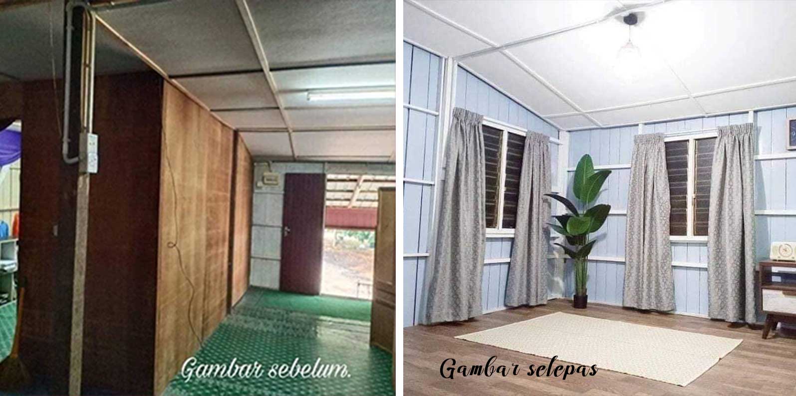 Lelaki Ini Kongsi Makeover Rumah Kayu Felda  Hasilnya 