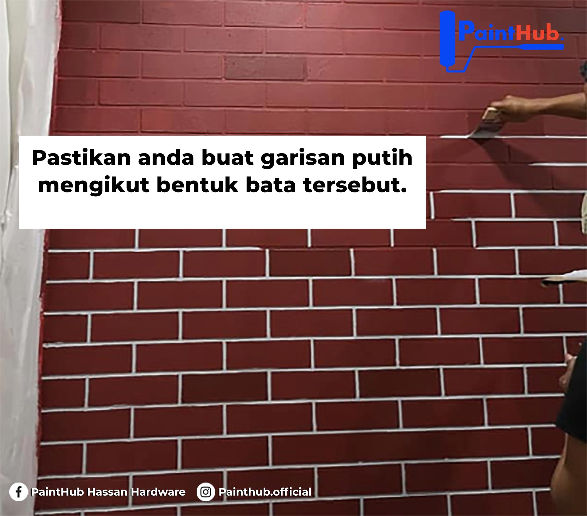 diy dinding bata merah