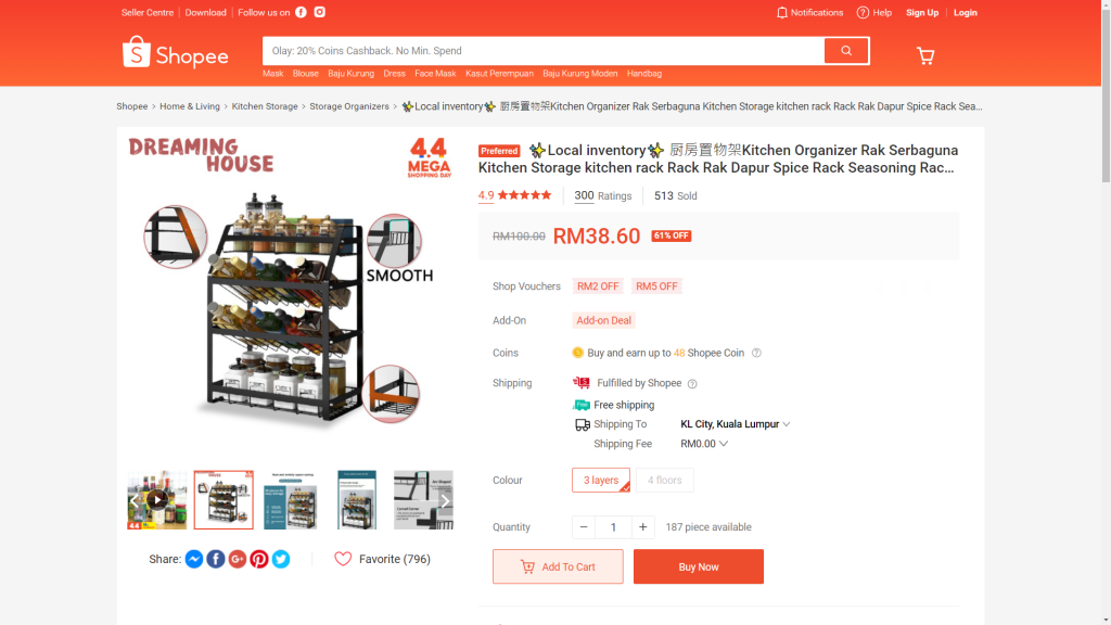 barang dapur shopee