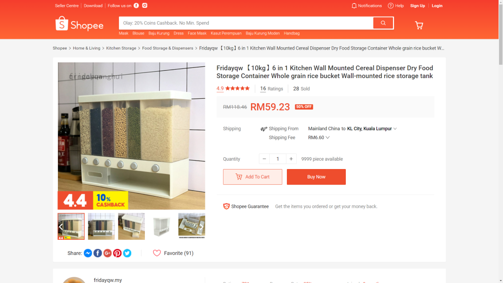 barang dapur shopee