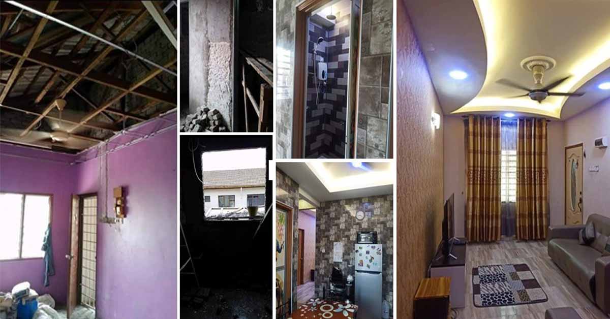 Transformasi Rumah Flat Kos Rendah 650 Sqft Mewah Simple