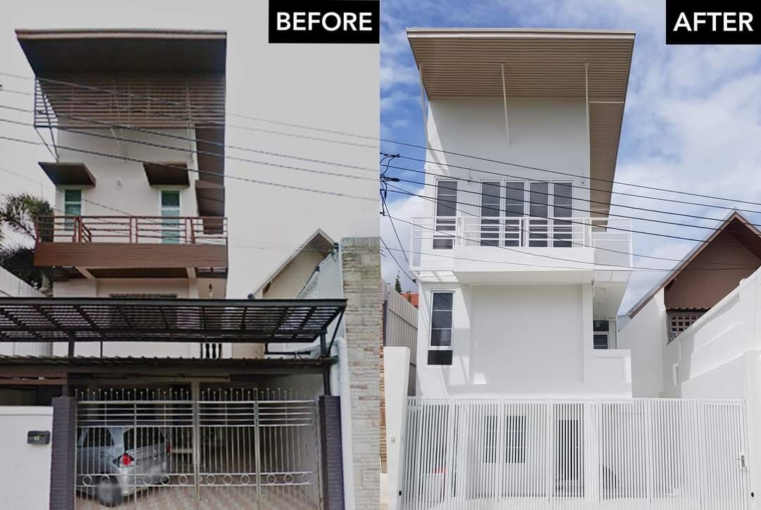 Transformasi rumah teres lama 2 tingkat kepada konsep "minimalis townhouse mewah"
