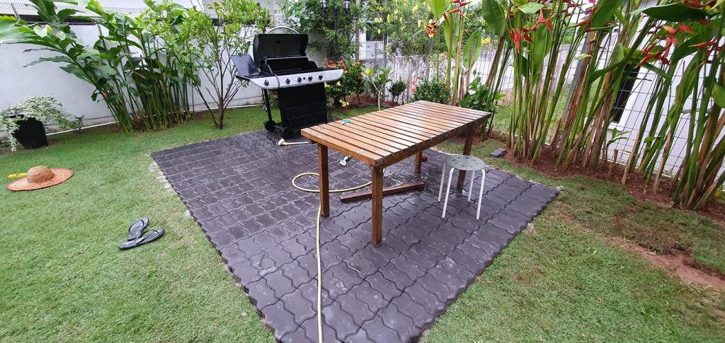 DIY Patio Block Stone