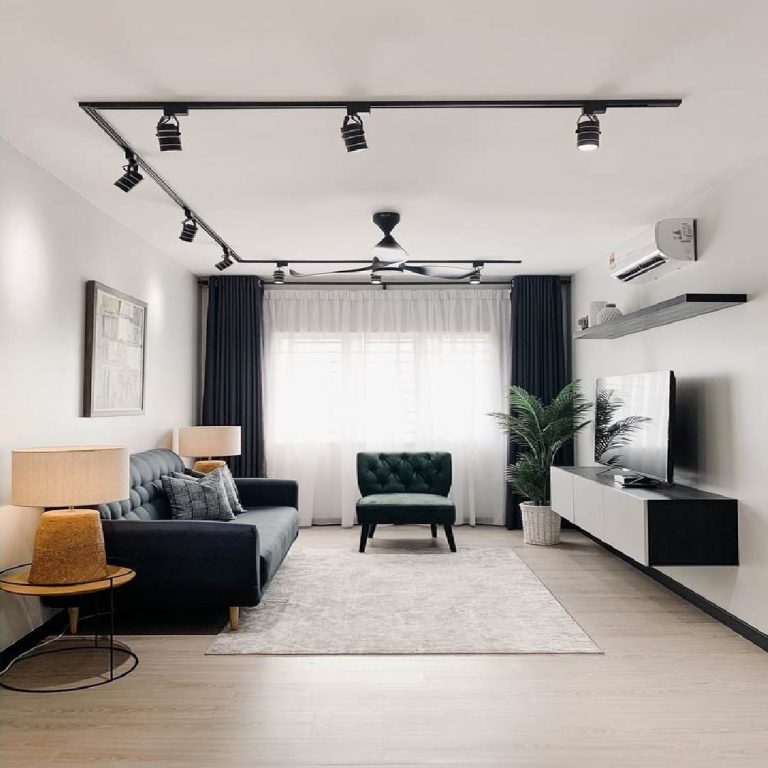 Ruang tamu berkonsepkan minimalis