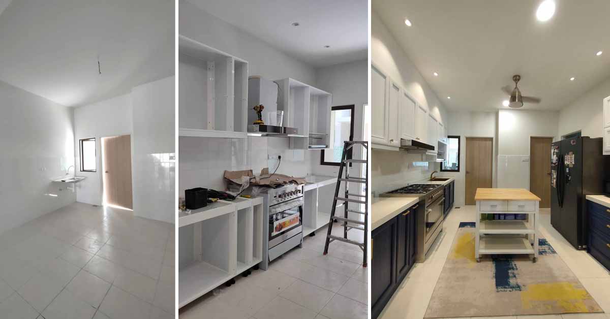 Ruang Dapur Kosong Ditukarkan Menjadi Kitchen Island