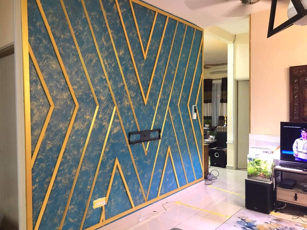 Projek DIY Tukarkan Ruang Momento Kepada Accent Wall