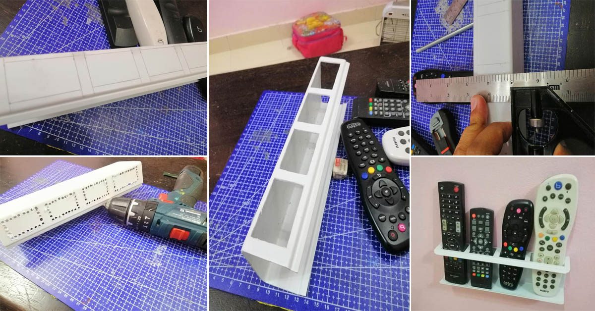 DIY Rak Remote Control Yang Diperbuat Daripada PVC