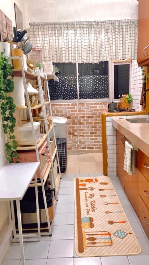 Deco Dapur Rumah Flat Sewa Berkeluasan 650 Sqft Berkonsepkan Japanese Muji
