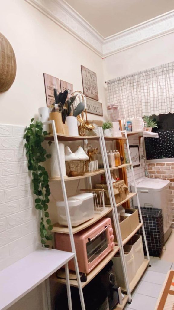 Deco Dapur Rumah Flat Sewa Berkeluasan 650 Sqft Berkonsepkan Japanese Muji